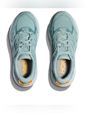 Hoka One One Clifton L Suede Size 14 Men’s Shoes Running Teal
